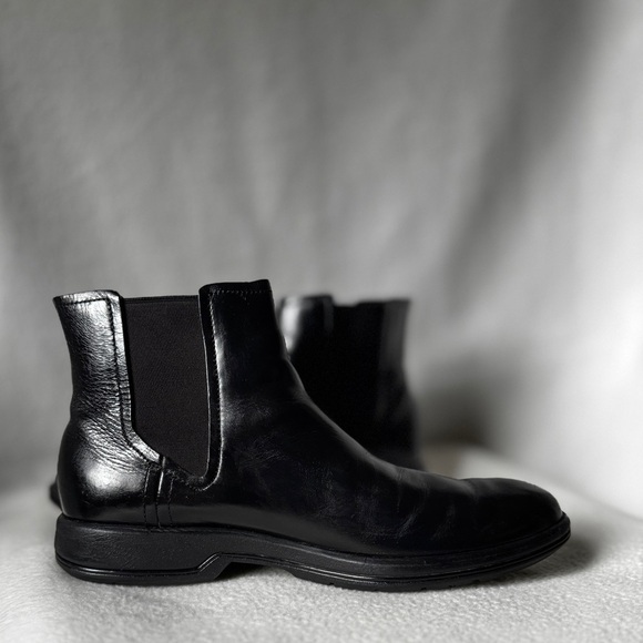 Cole Haan Size 8 1/2 Men’s Black Leather Chelsea Boots - Picture 4 of 13